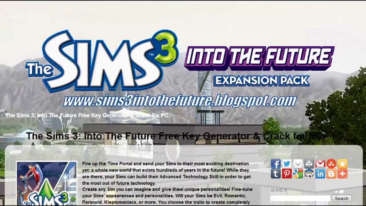 sims 3 into the future serial key